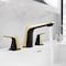 Anzzi 2-Handle 3-Hole Widespread Bathroom Faucet, Matte Black Brushed Gold L-AZ905MB-BG - alternate 2